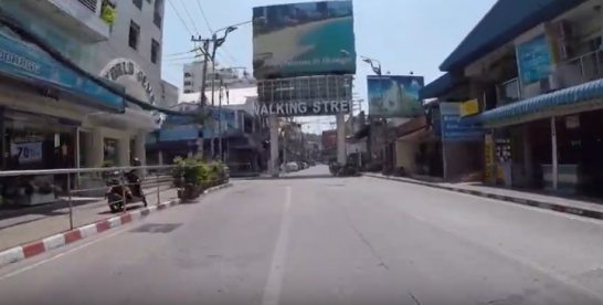 Video fra Pattaya 26 mars 2020